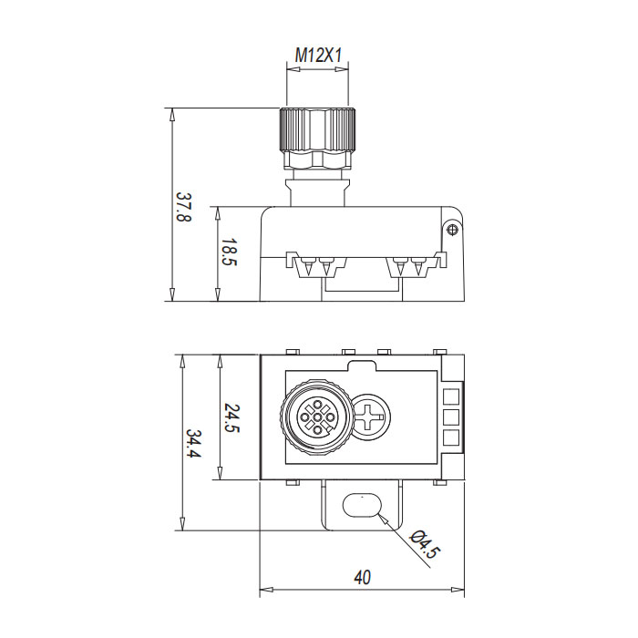 AS-i分线器、绝缘层刺破连接技术/M12母头5Pin、 A扣、912909 