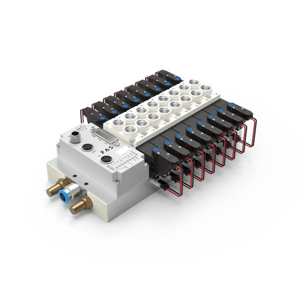 窄体电磁阀 Modbus-RTU 阀岛