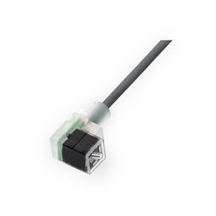 阀门插头类型C、DIN、8mm、4Pin、单端预铸PVC非柔性电缆、灰色护套、6VC003-XXX