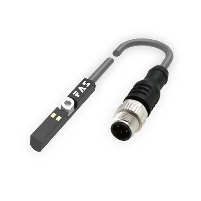 PNP常开、 可在Festo C型槽固定,带M12插头的电缆(3针)、4FC081-XXX  