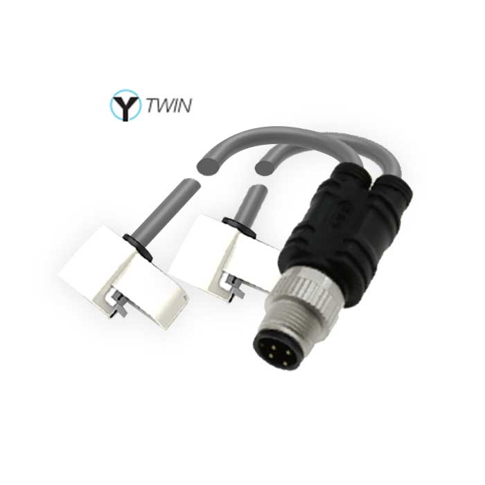 NPN常开、Y-Twin®、可在 AirTAC J型槽固定， 带M12公头直型 (4针)、6AJ141-xxx
