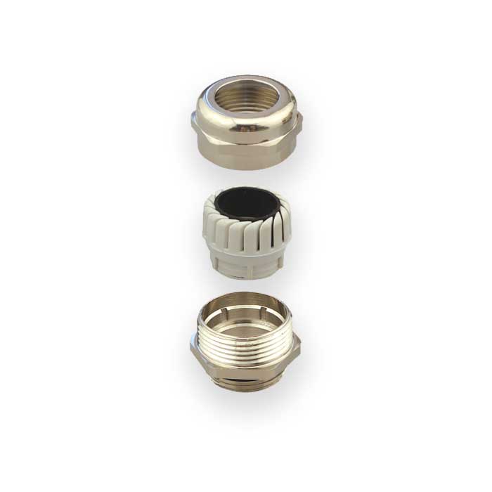 M40×1.5 Metric Threaded Metal Fitting、Clamping range φ20-φ26、FAS-40-MT、60140112