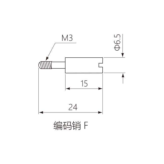 F编码销/导向销 （带导向孔）