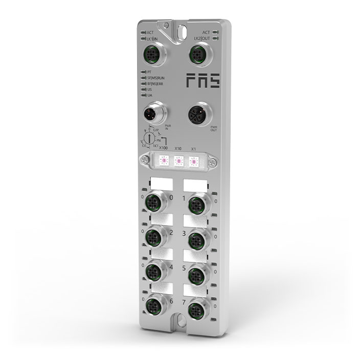 M12 interface, Multi-protocol fieldbus module,16 DO，PNP，007D11