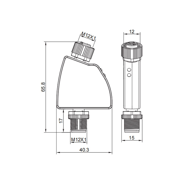 IO-Link Hub、1 AI, PT100 热电偶模拟量适配器、0AC041