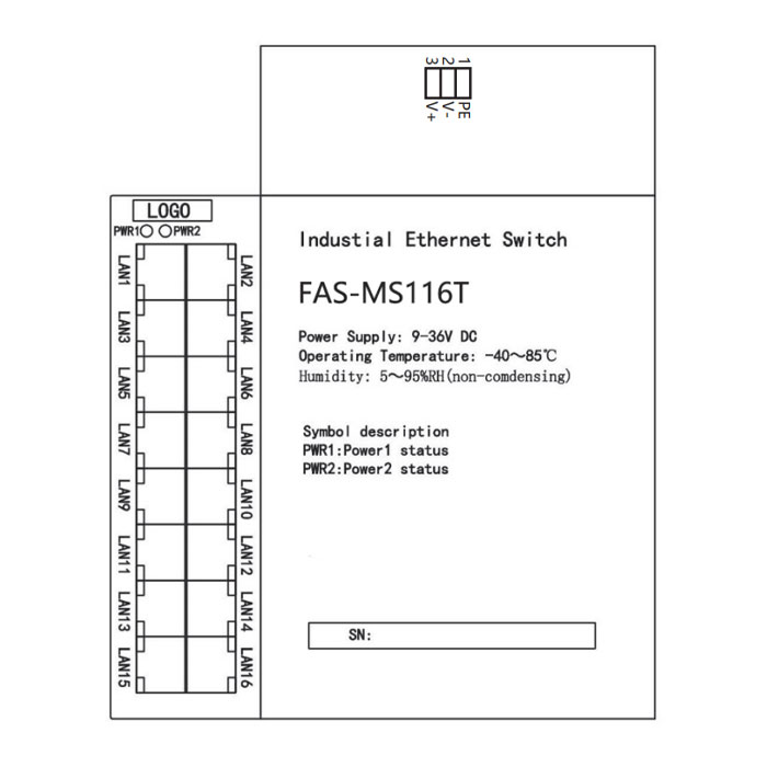 非网管型以太网交换机、16口、FAS-MS116T、00S116