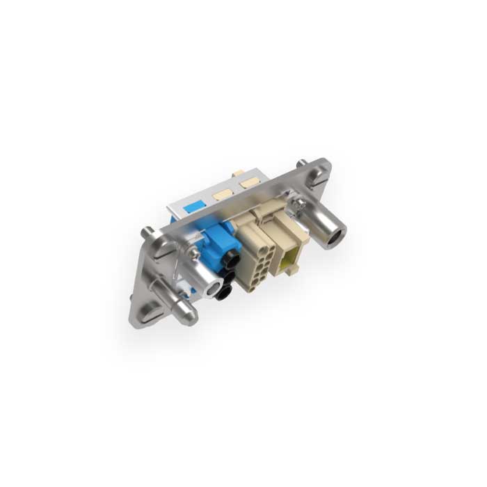  Inch-size rectangular Multi-connector H10B-M3-F