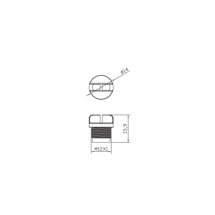 Profibus appendix、Screw plug M12 dust cap、640001