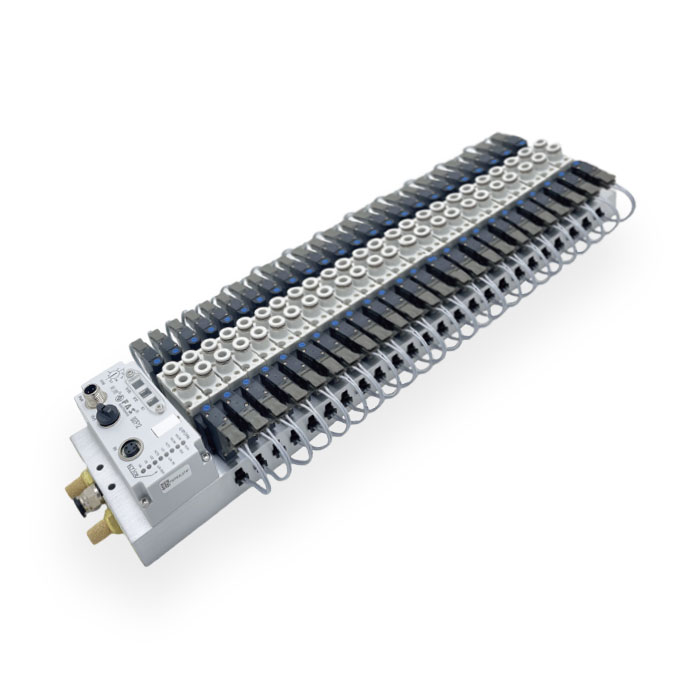 Multi-protocol bus valve island、24 valve positions、FV-XXX-24-S12-MPL