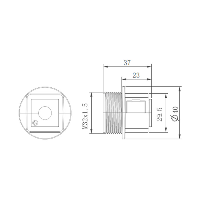 KBL电缆引入系统、螺纹规格M32x1.5、螺纹长14mm、KBL-QVT32、047321