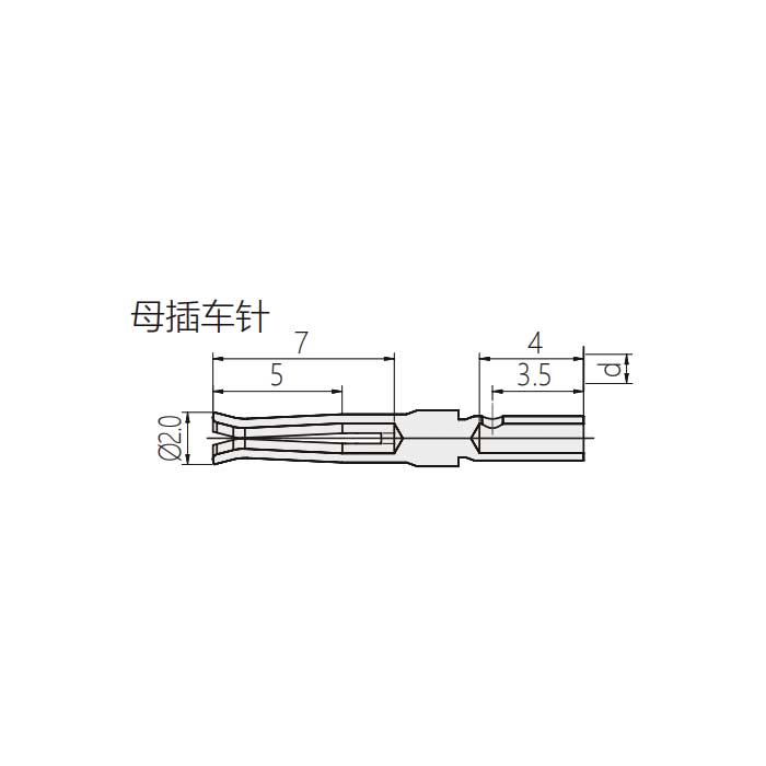 母插针、5A、镀金冷压针、线规0.25-0.56mm²、DAF-33、09670008476