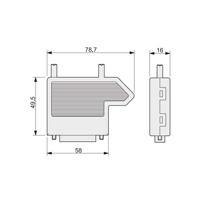 D-SUB 25 Pin 连接器、公头、螺钉压接、屏蔽、45°出线、FMK3G-225-MP-B、955255