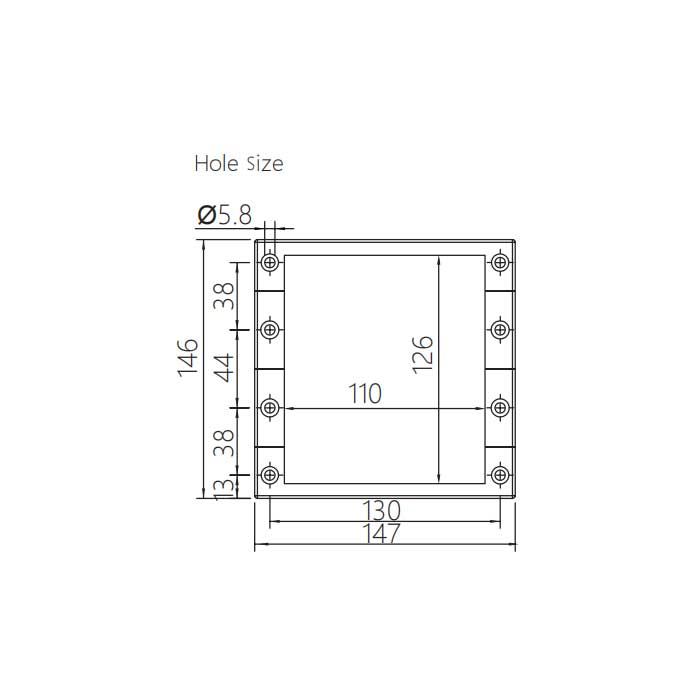 Cable  entry system、IP54、Flame class UL94-V0, Self-extinguishing、Detachable frame KBL 24/21-2MT、042226