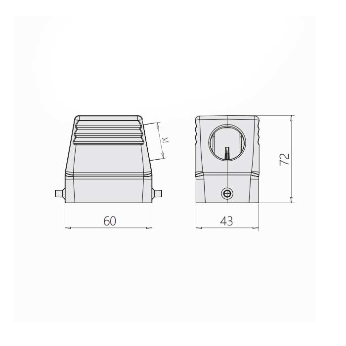 Upper shell、Side entry、High structure、H6B-TSH-M25、19300060545