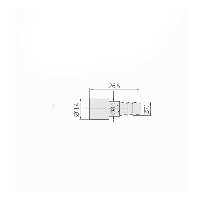 母气嘴、适用于软管内径φ6.0MM、PENU-PA2-6.0F、09140006274