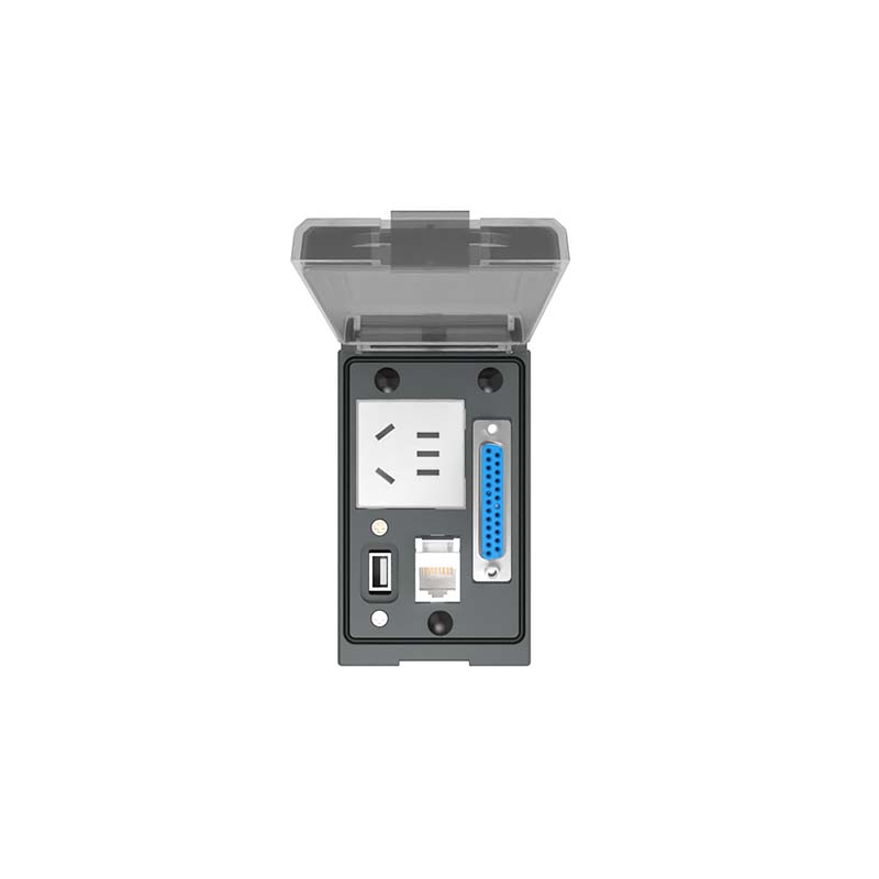 前置调试面板、国标电源插座、RJ45 网口、USB、D-SUB-25、FAS-PURD-3、9145225