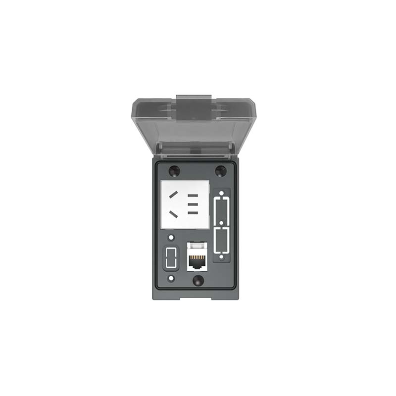 前置调试面板、国标电源插座、RJ45 网口、FAS-PR、9145000