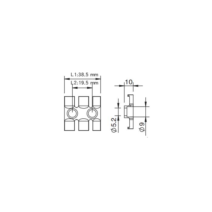 FAS-ZL线缆整理板(塑料)、3锯齿、FAS-ZL39-S、900331