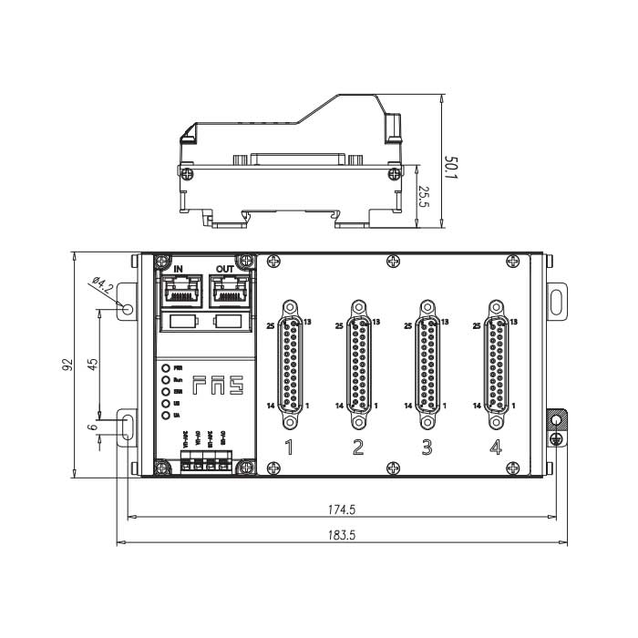 EtherCAT协议、64DI/DO 自适应、PNP、D-Sub接口、RJ45网口、IP20远程模块、009E94