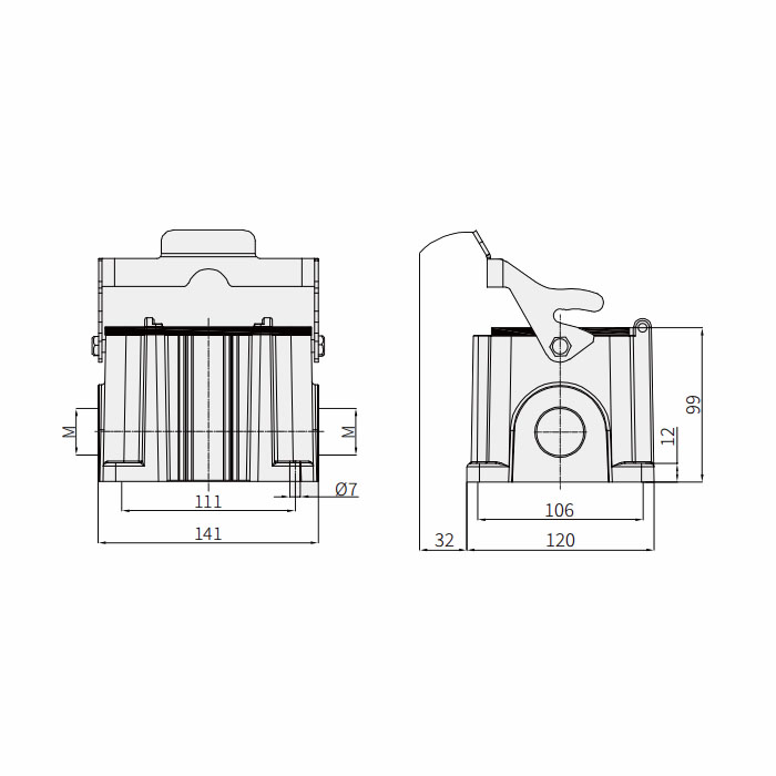 下壳 表面安装、H48B-SGR-M32、19300480292