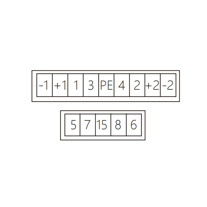 M12分线盒、单通道、Without LED、8端口分体式、PCB端子、24W80E