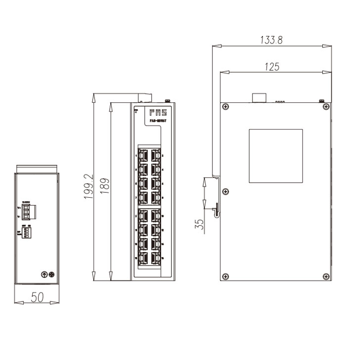 非网管型以太网交换机、16口、FAS-MS116T、00S116