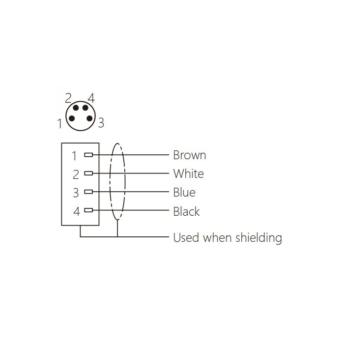 M8 4Pin、Male 90°、Single end molding PVC non flexible cable、Gray sheathed、63S223-XXX