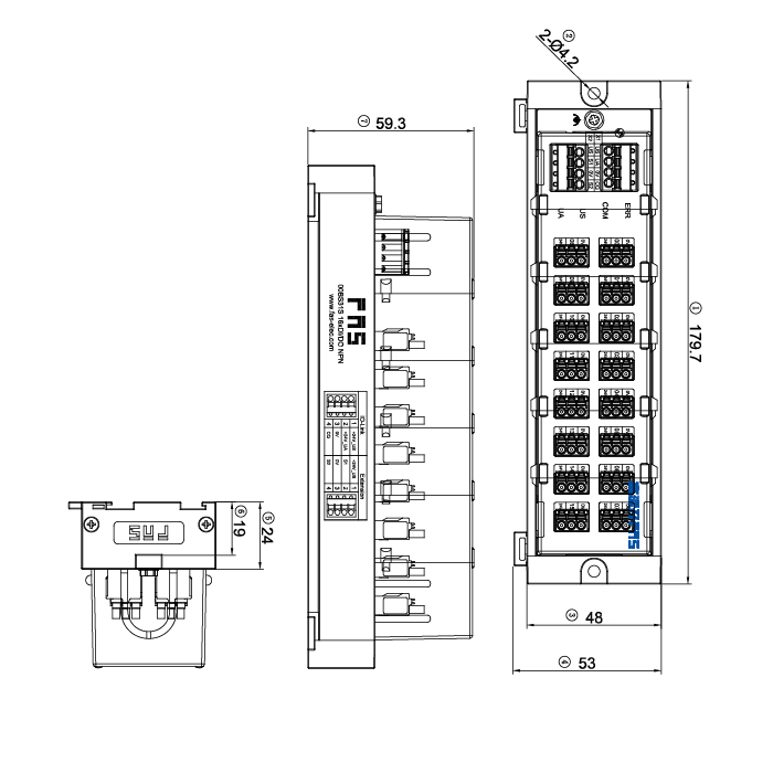 IP20、IO-Link从站、NPN、16×DI/DO 自适应、Class A、扩展模块、00BS31S